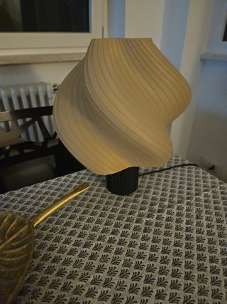 Lampada stile 3D beige - Plastica