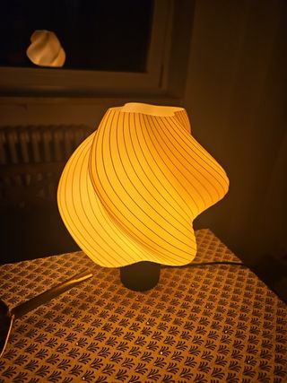 Lampada stile 3D beige - Plastica