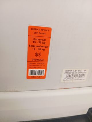 Silla coche Britax Römer