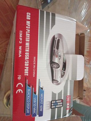 Radio para coche MP3 WMA USB/SD