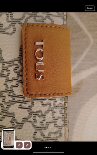 Bolso Tous beige y gris monedero a juego 