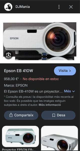 Proyector Epson EB-410W