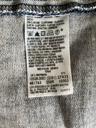 Levi's 10528 Pantalones rectos mujer
