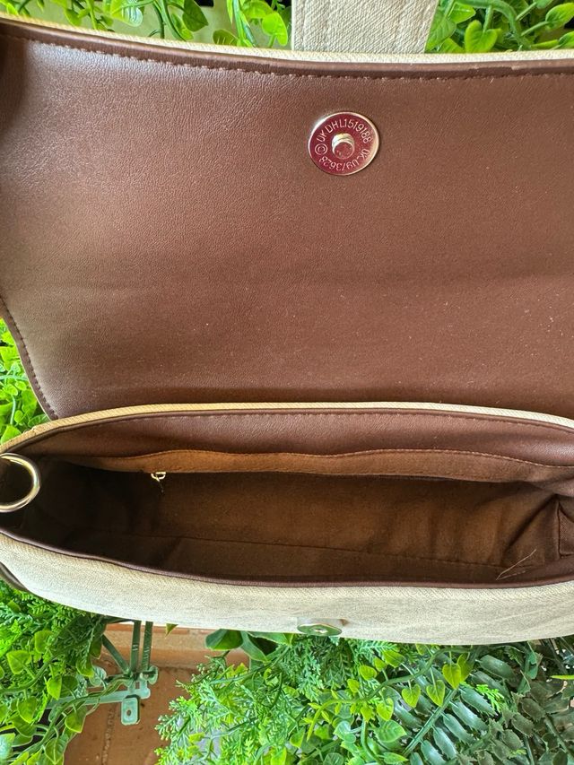 Bolso bandolera beige