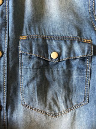 Camicia denim manica corta M