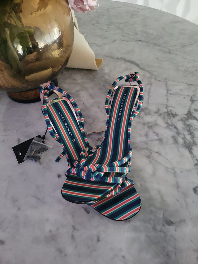 Sandalias Zara multicolor - Nº 37