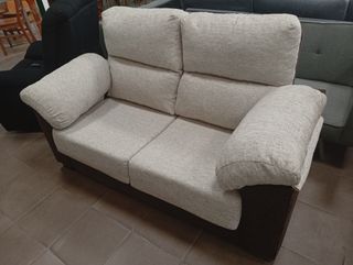 *ENVIAMOS* Sofá 2 plazas beige y marrón