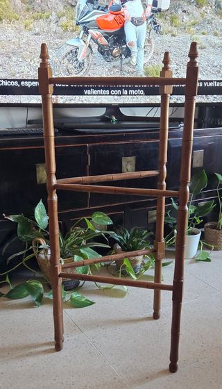 Toallero madera antiguo