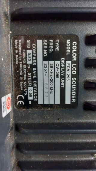 Sonda Furuno FCV-295: Monitor