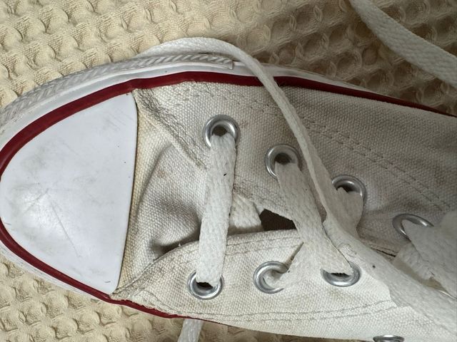 Converse blancas altas - talla 36