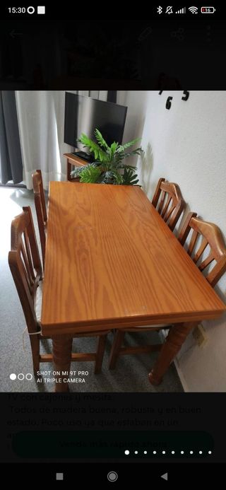 Muebles Comedor Madera - Robustos URGE VENTA
