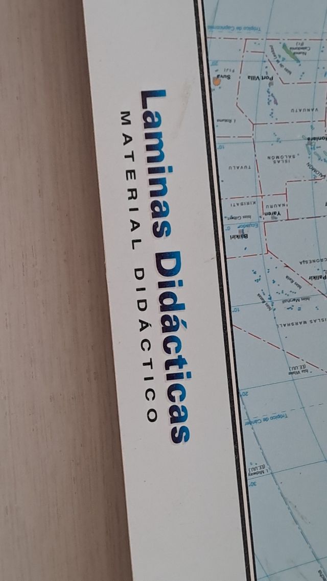 Mapa del Mundo Láminas Didácticas