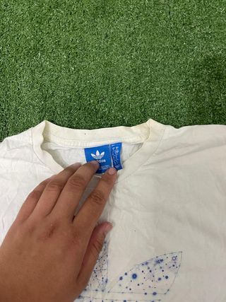 ¡¡LIQUIDACIÓN!! Talla S Camiseta Adidas Blanca 