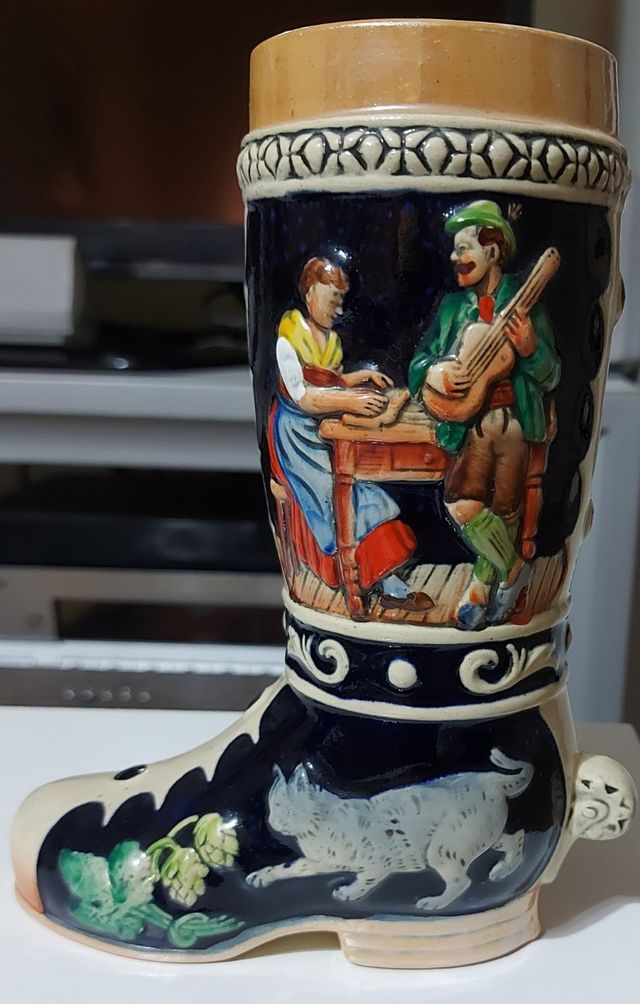 Jarra cerveza alemana bota
