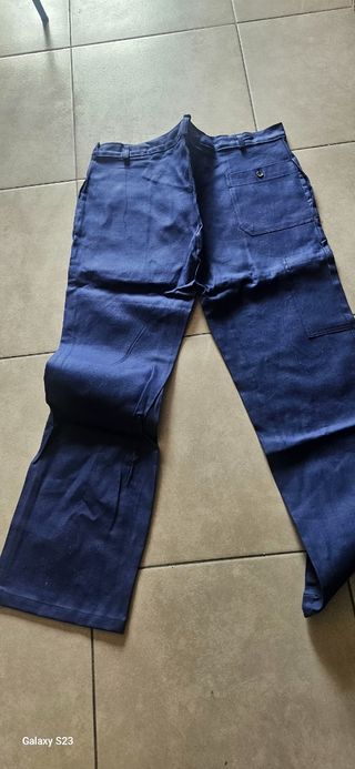 Pantaloni lavoro blu 5XL Cotone