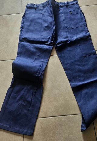 Pantaloni lavoro blu 5XL Cotone