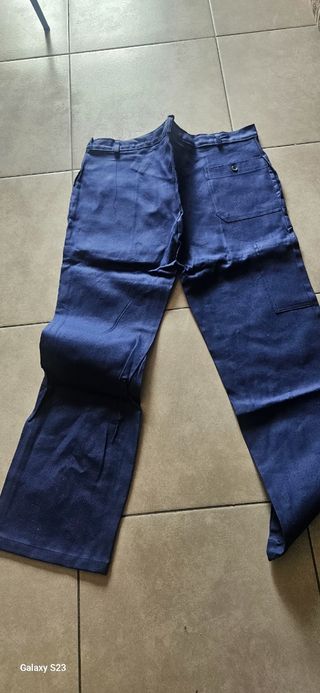 Pantaloni lavoro blu 5XL Cotone