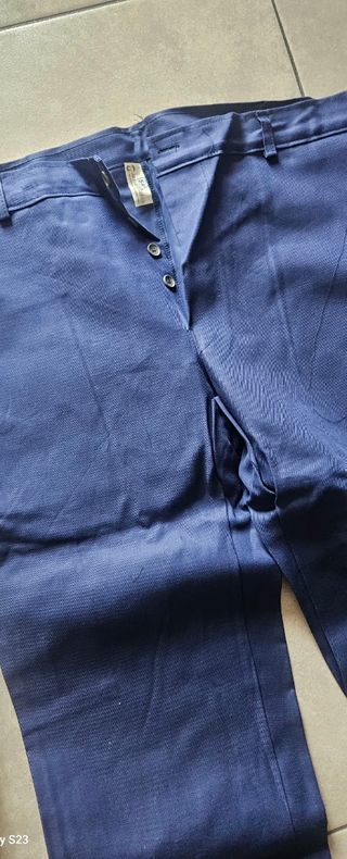 Pantaloni lavoro blu 5XL Cotone