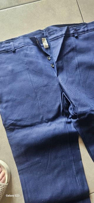 Pantaloni lavoro blu 5XL Cotone