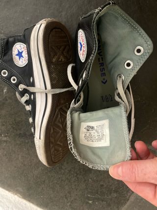 Converse botas piel negras 36