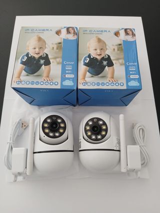 2 Cámaras IP WiFi -  Modelo Pared