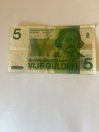 Billete 5 Florines Holanda 1973