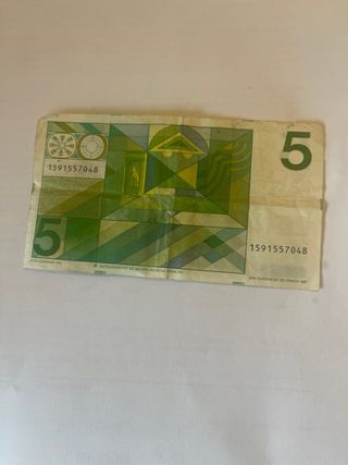 Billete 5 Florines Holanda 1973