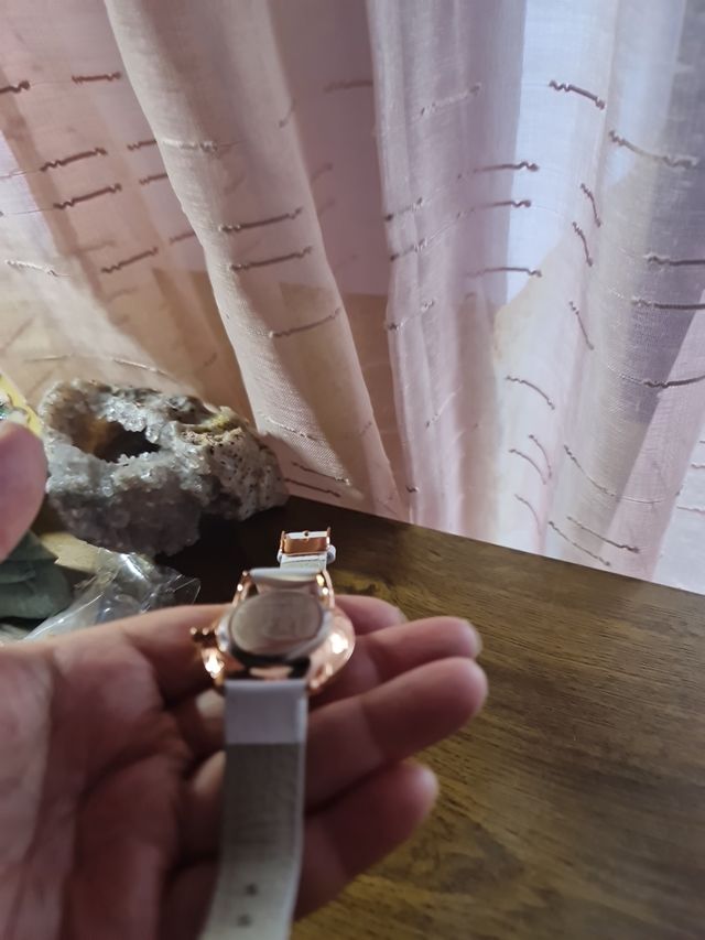 Reloj mujer blanco | Pulsera rosa