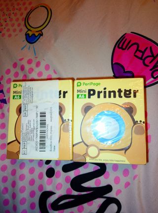 2 Mini PeriPage A6: Impresoras térmicas azul/rosa