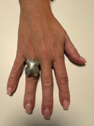Anillo Tous oso plata - Tamaño grande.