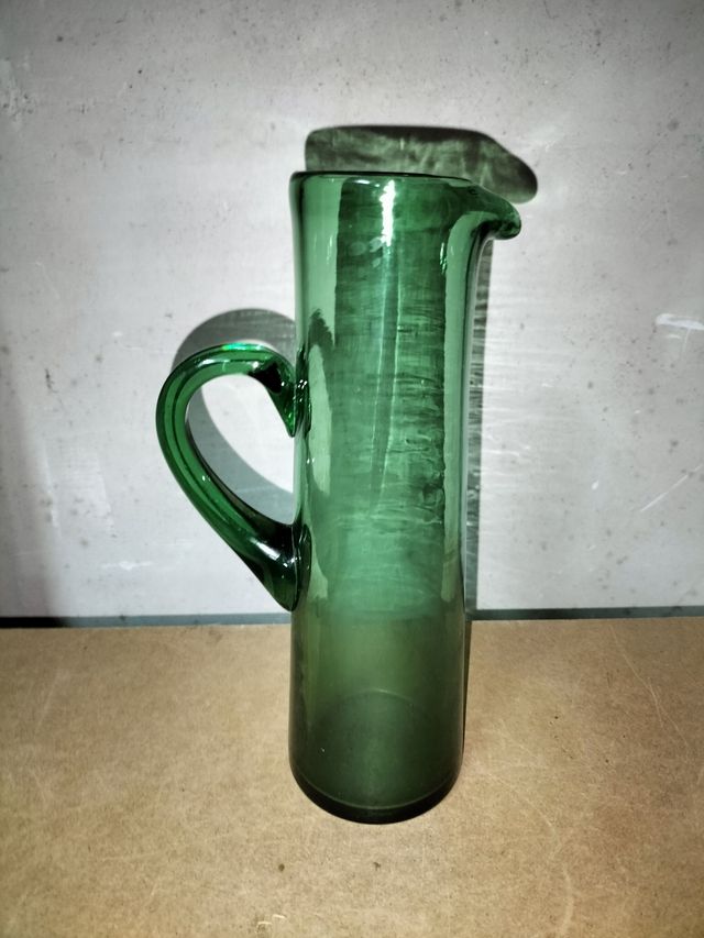 Jarra Vidrio Verde Antigua