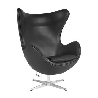 Poltrona Egg Chair similpelle basculante