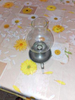 Portacandela vetro vintage