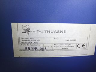 Silla WC habitación - Azul