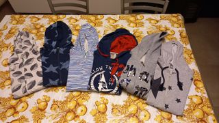 Set 6 felpe con cappuccio bimba 12 anni/152 cm.