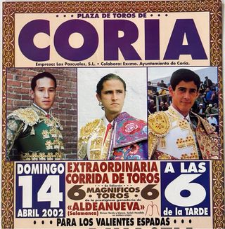 CARTEL DE TOROS DE CORIA