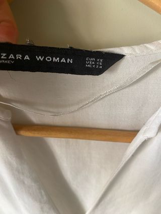 Camisa Zara blanca talla XS