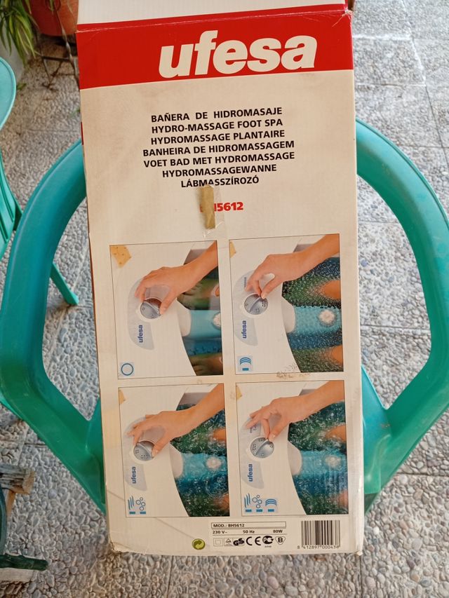 Baño de pies UFESA BH5612 con rodillos