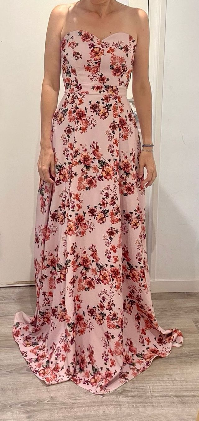 Vestido Maxi Vestido Dolores Promesas Rosa Vestido Dolores