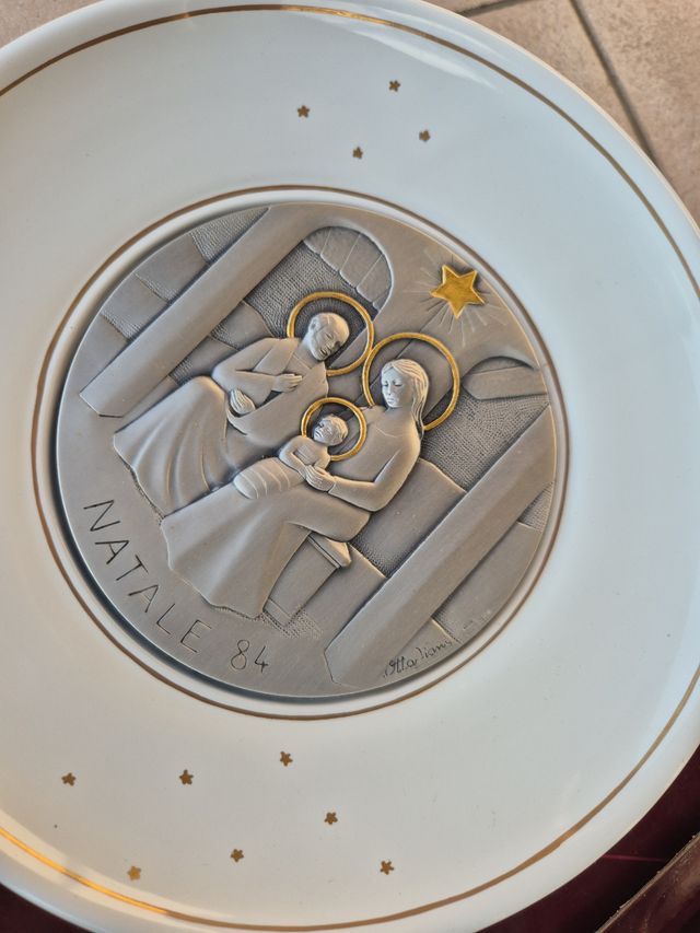 Piatti Ottaviani Natale anni '80 - 2 pezzi