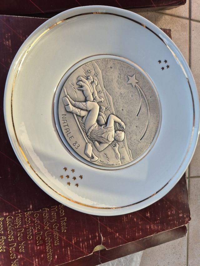 Piatti Ottaviani Natale anni '80 - 2 pezzi