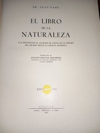 Libro antiguo: El Libro de la Naturaleza