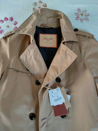 Gabardina beige Zara hombre - Nueva