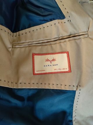 Gabardina beige Zara hombre - Nueva