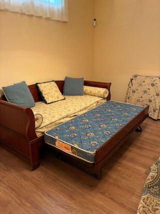 Cama nido estilo barco madera maciza