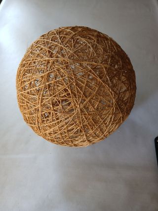 Lámpara mimbre techo - beige