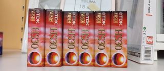 6 Cintas VHS TDK HS30 - PAL SECAM