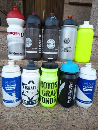 Lote 10 Bidones Ciclismo Variados