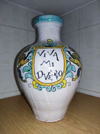 Jarrón antiguo de cerámica - Viva Mi Dueño