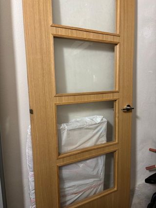 Puerta interior cristal 3 paneles